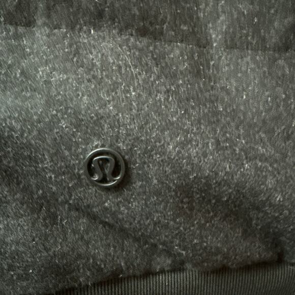 Lululemon Roam Far Reversible Wool Bomber Jacket Heather Gray/ Black Size 4 - Picture 12 of 12